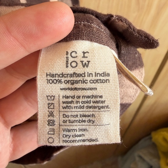 Striped Women's Top - Brown and Cream - Picture 3 of 5